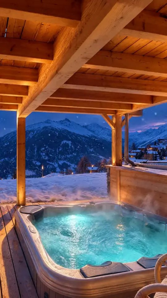 Hot tub on the terrace, all year